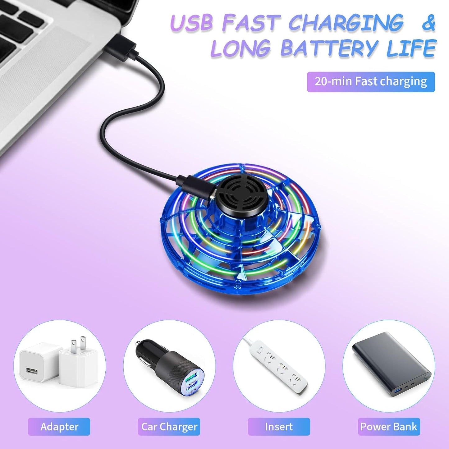 LED Flying Spinner Toy – The Ultimate UFO Fun for Kids & Adults