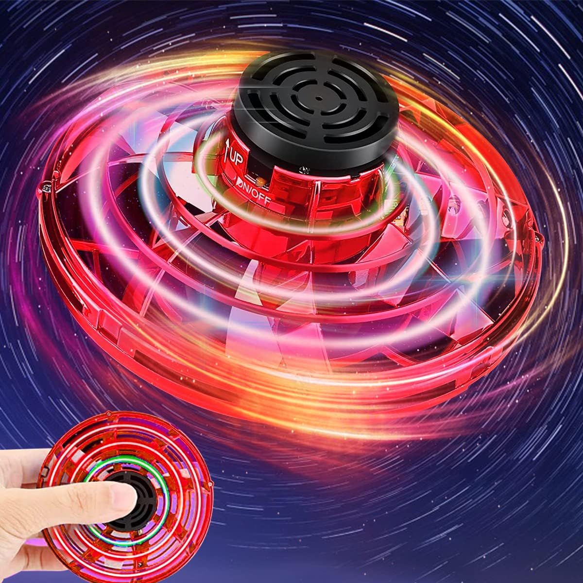 LED Flying Spinner Toy – The Ultimate UFO Fun for Kids & Adults