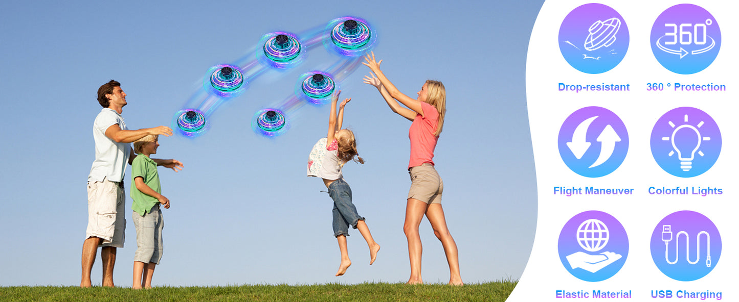 LED Flying Spinner Toy – The Ultimate UFO Fun for Kids & Adults
