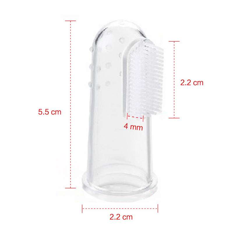 Pack of 2 Soft Silicone Finger Toothbrush – Gentle Oral Care for Babies & Toddlers