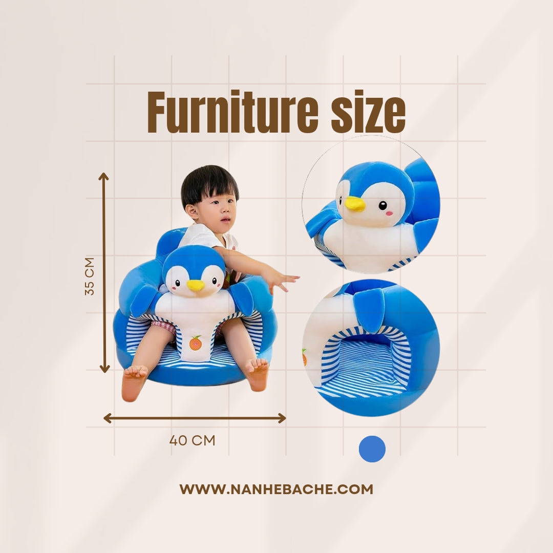 Penguin Shape Baby Sofa Support Chair – Cozy, Cute & Secure