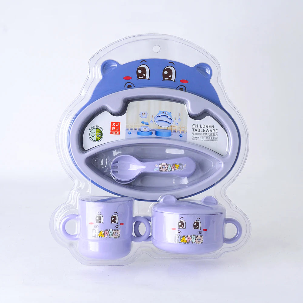 5 Piece Toddler Dish Set Bear Design Perfect for Little Hands