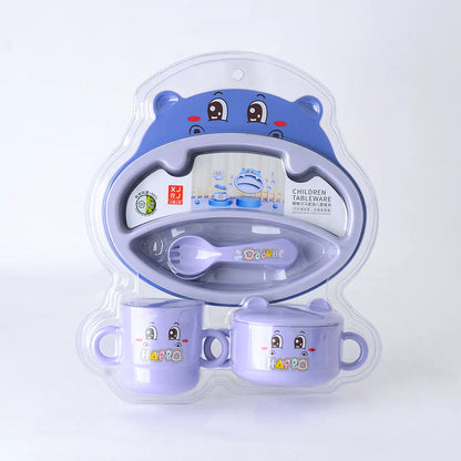 5 Piece Toddler Dish Set Bear Design Perfect for Little Hands