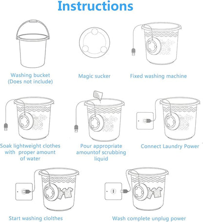 Little Spin Compact Mini Washer for Baby & Toddler Clothes, Perfect for Gentle, Daily Laundry