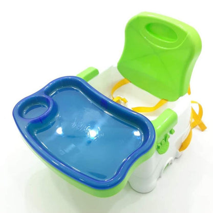 Baby Booster Dining Chair Adjustable, Portable Toddler Seat with Safety Belt for Secure & Easy Mealtime Anywhere
