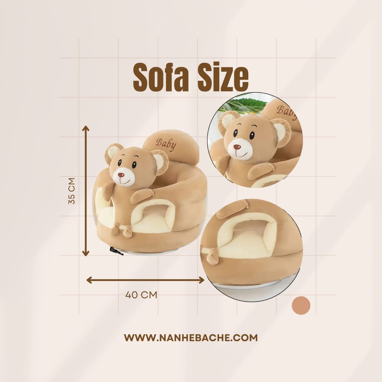 Soft Baby Seat Cushion – Helps Baby Sit Up
