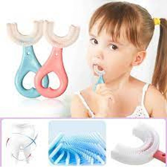 Pack of 2 360° Clean U-Shape Toothbrush For Kids – Effortless Oral Care in Seconds