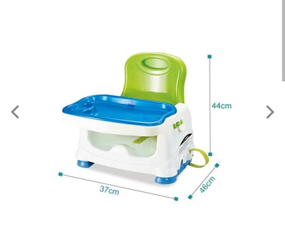 Baby Booster Dining Chair Adjustable, Portable Toddler Seat with Safety Belt for Secure & Easy Mealtime Anywhere